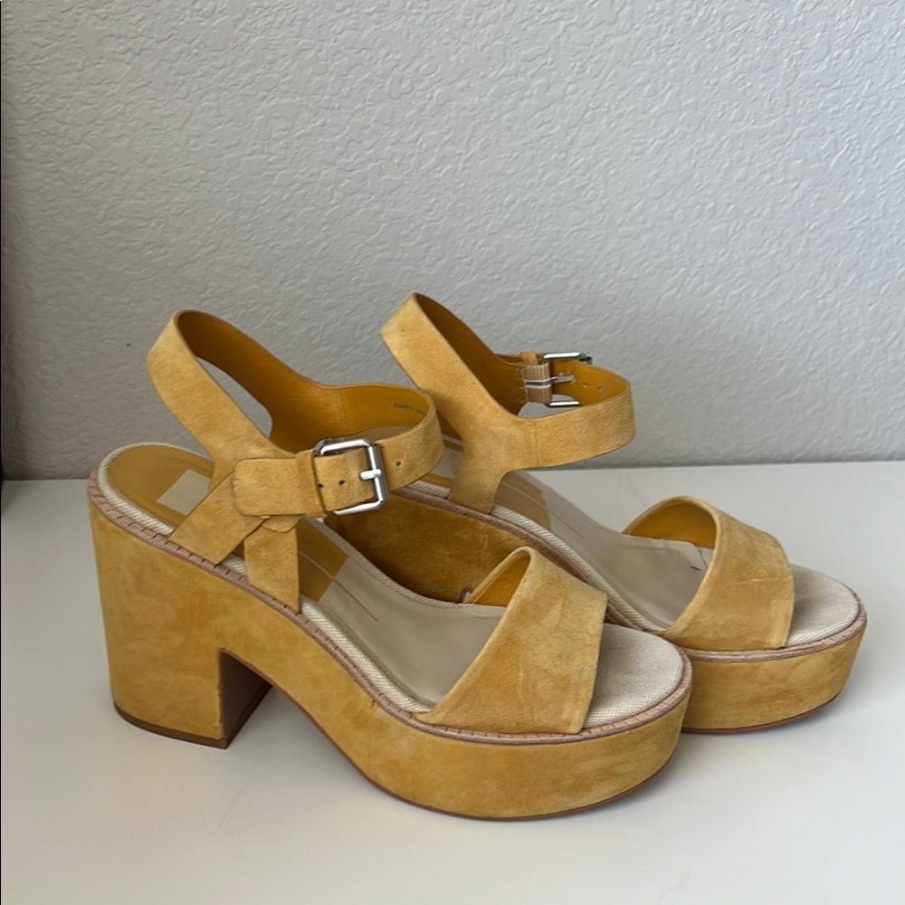Dolce Vita Honey Suede Platform Heels